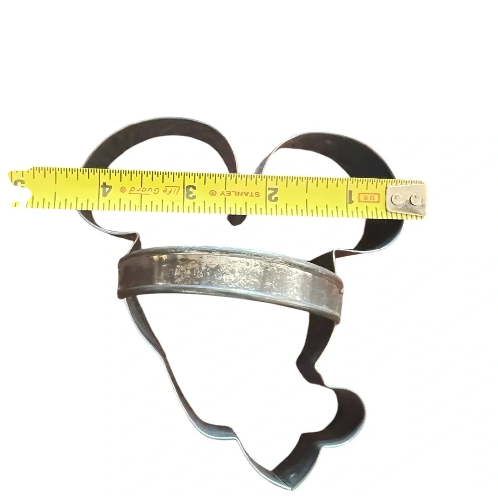 Vintage Mickey Mouse Head Cut Out Shape Disney Metal Cookie Cutter